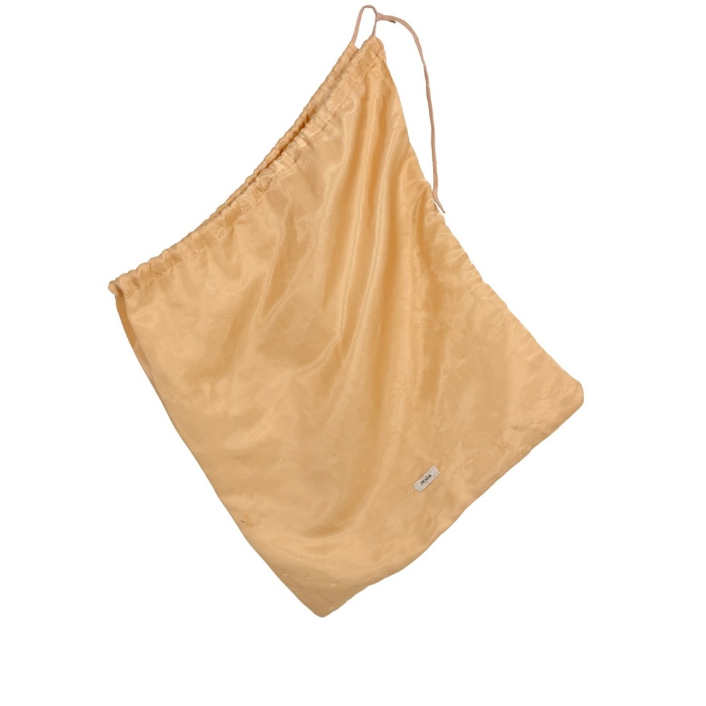 Prada Tan Satin Drawstring Dust Bag Storage Accessory